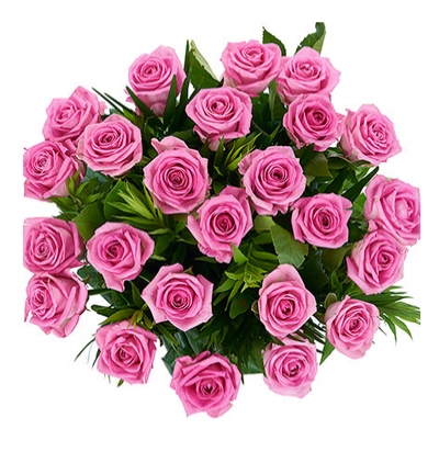 7 white roses bouquet 25 pink roses bouquet 