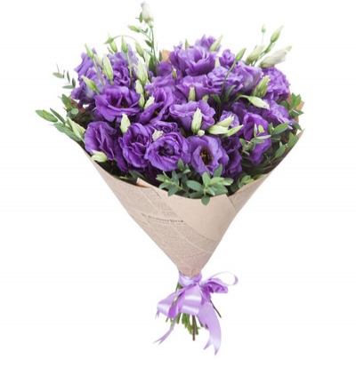 bouquet of chrysanthemum Purple Lisyantus Bouquet 